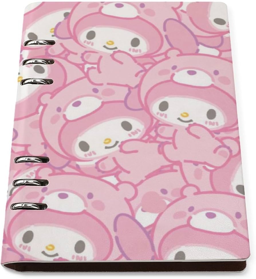 Amazon.co.jp: マイメロ バインダーノート メモ帳 システム手帳 PU