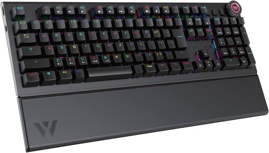 Amazon.co.jp: 【WizarD】 RGBライト搭載108キー ゲーミングキーボード