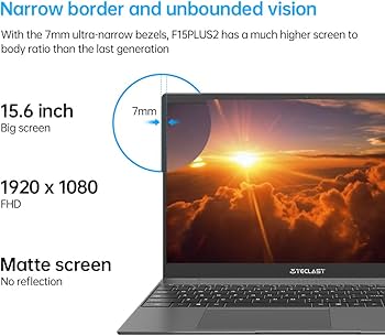 TECLAST Laptop 15.6 Inch F15 Plus2 8GB RAM 256GB ROM, 2.6 GHz