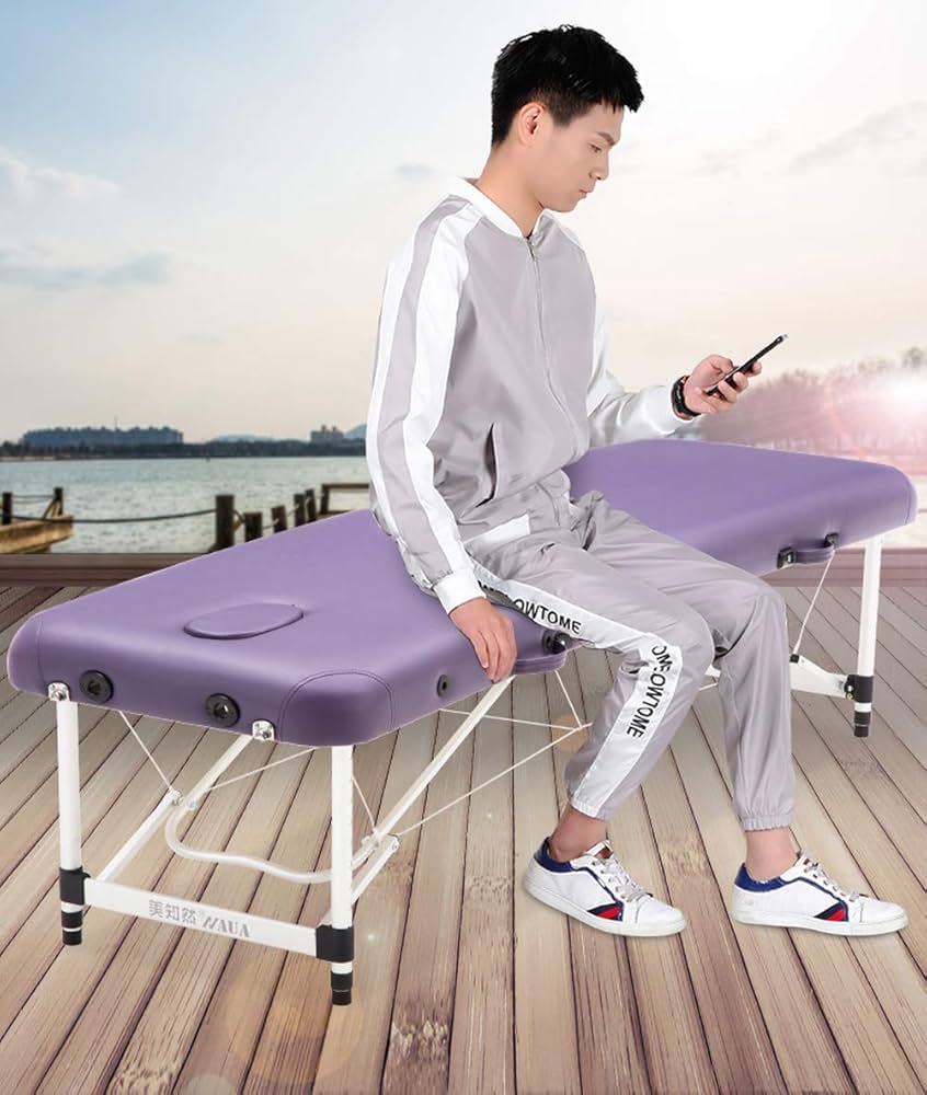 Amazon | 折りたたみ マッサージベッド (アルミ・有孔)長さ185×幅60×高