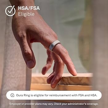 Amazon.com: Oura Ring 4 - Brushed Silver - Size 4 - Size Before