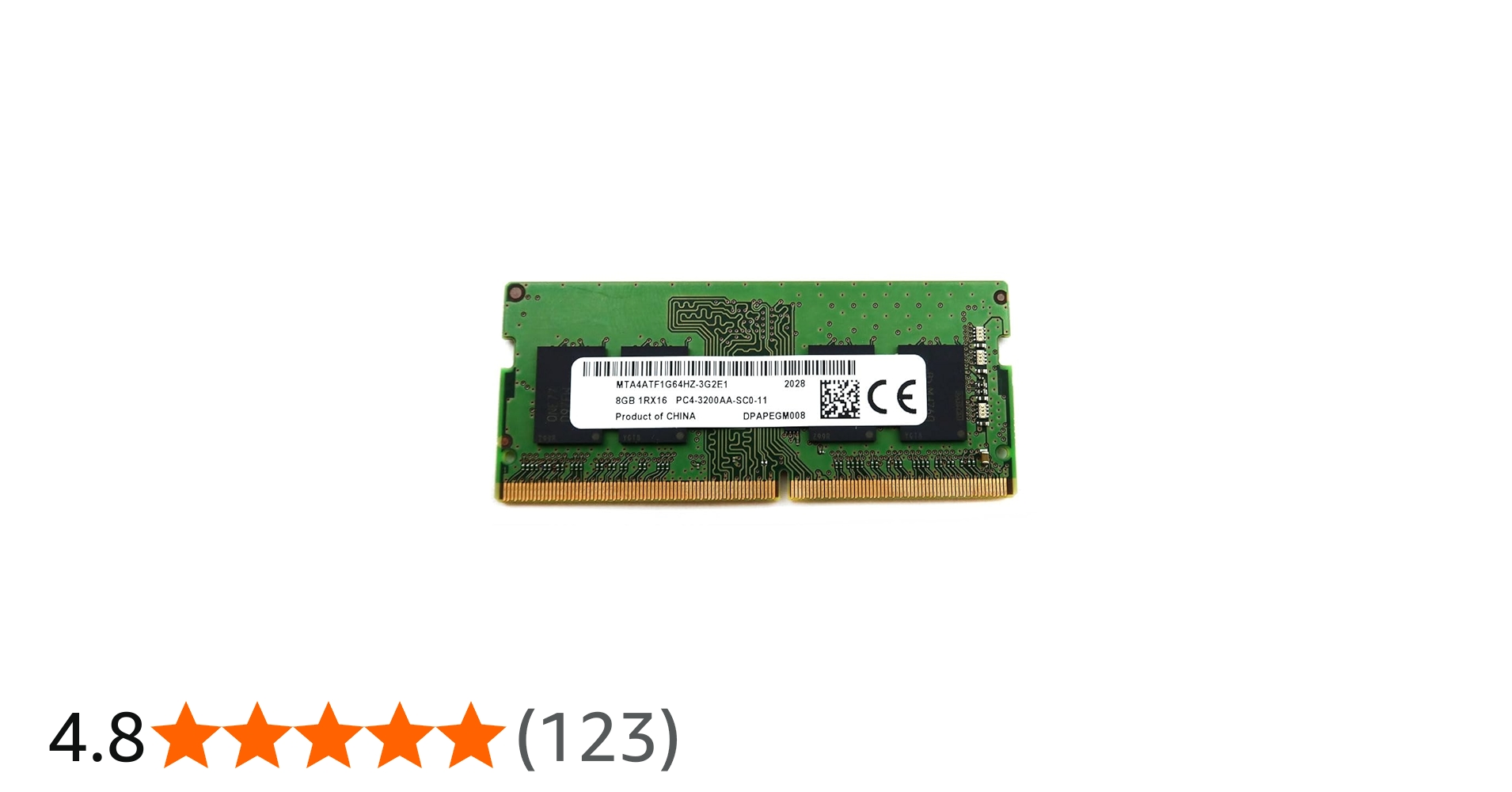 Micron Technology MTA4ATF1G64HZ-3G2E1 8GB 3200MHz DDR4 260-Pin