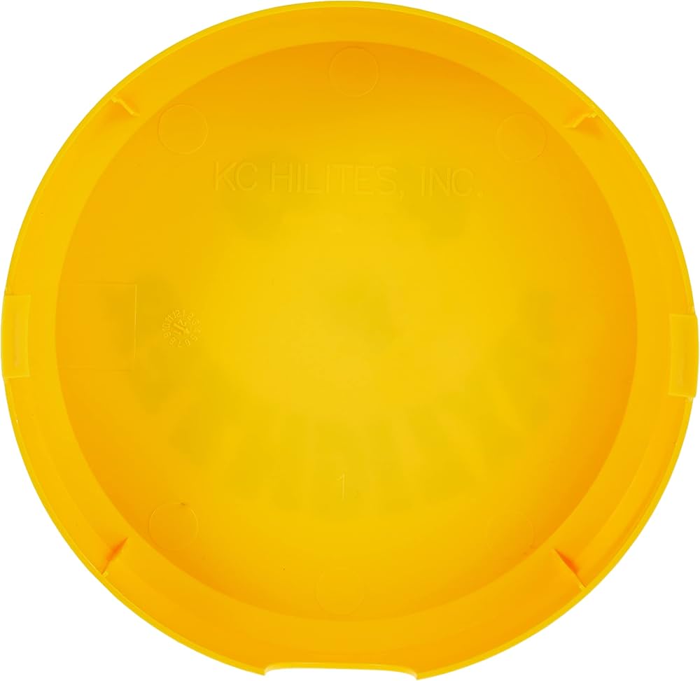 Amazon | KC HiLiTES 5202 6インチ ラウンド イエロー プラスチック
