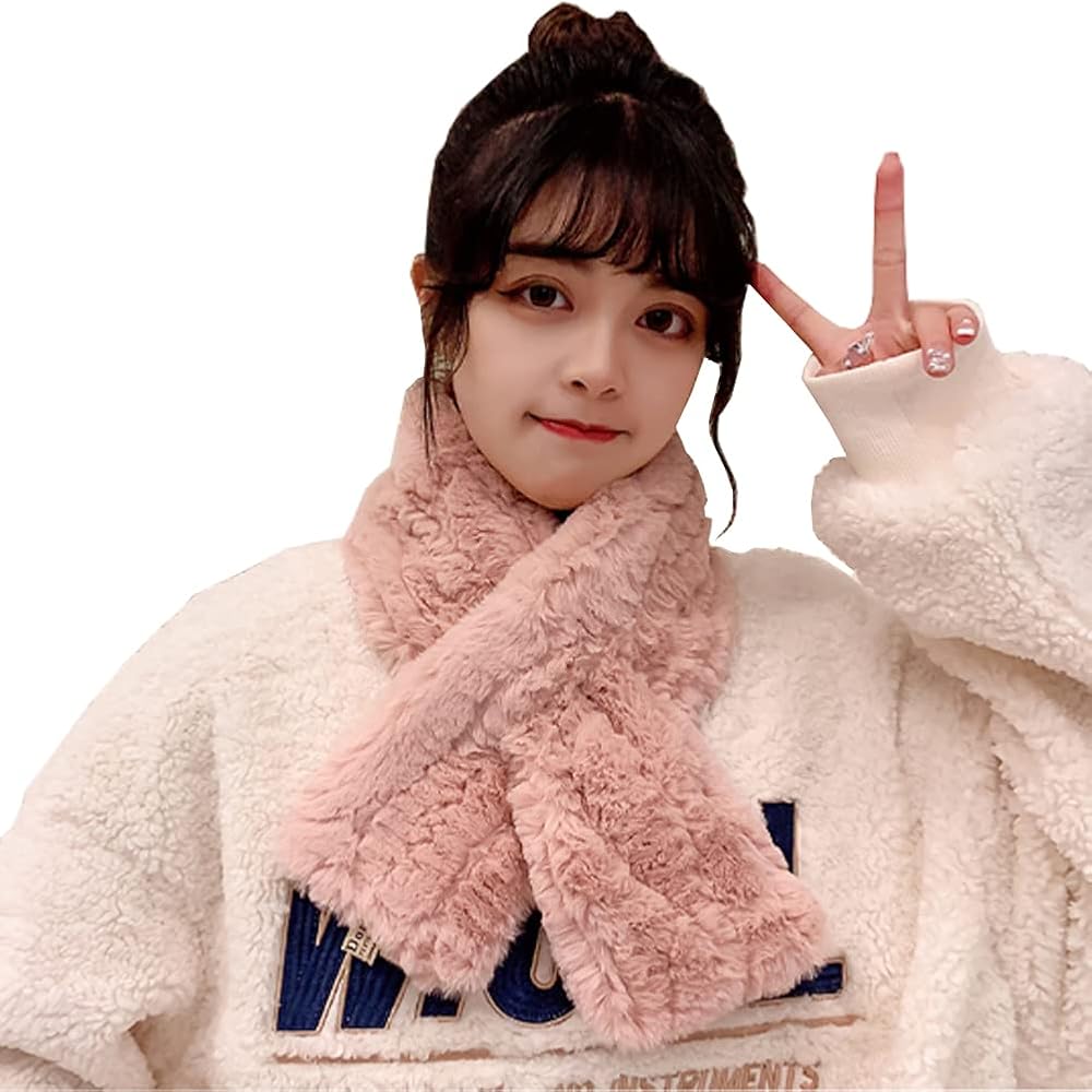 Amazon | [HYWRFD] マフラー レディース モフモフ ふわふわ マフラー