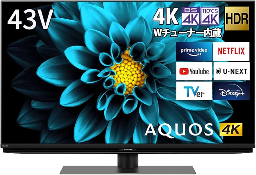 Amazon | シャープ 43V型 液晶 テレビ AQUOS 4T-C43DL1 4K チューナー