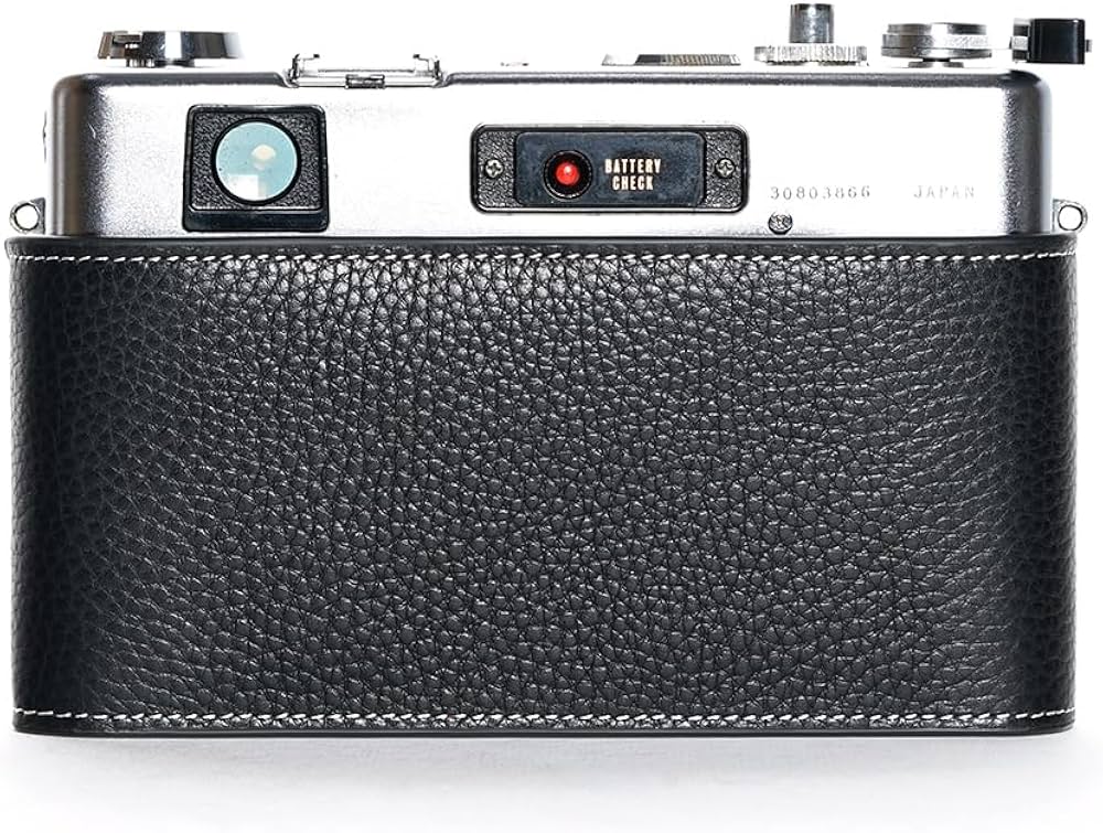 Amazon.com : Handmade Genuine Real Leather Half Camera Case Bag