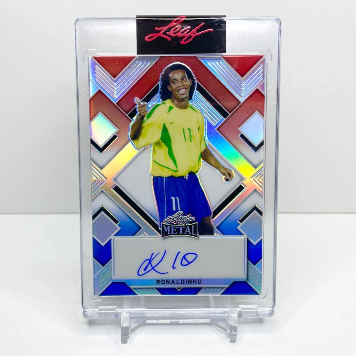 Amazon.co.jp: 2022 Leaf Metal Soccer Ronaldinho auto