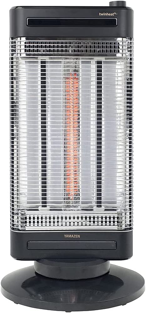Amazon | [山善] 速暖カーボンヒーター+遠赤外線シーズヒーター 障害物