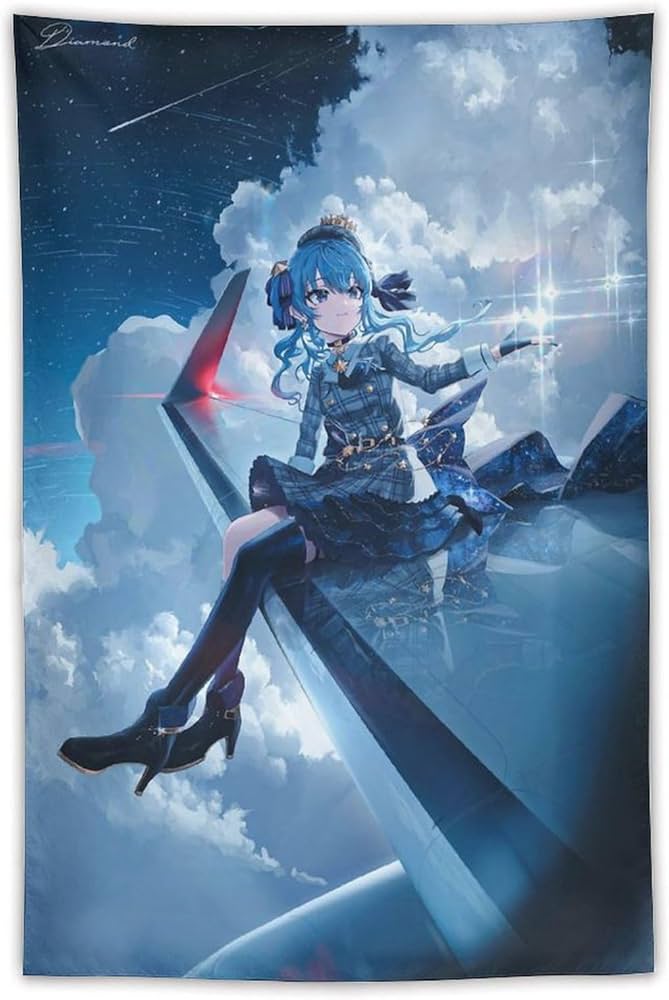 Amazon.co.jp: 星街すいせい (62) タペストリー ポスター 壁掛け絵画