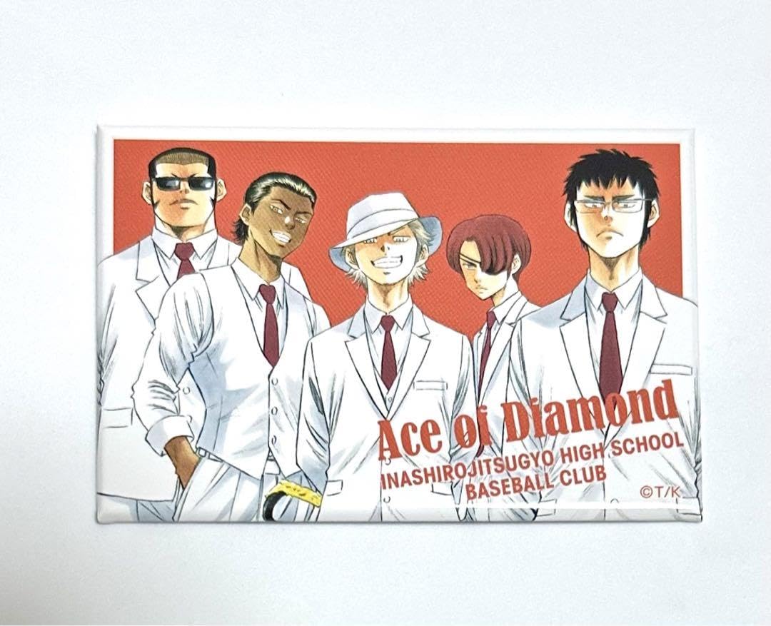 Amazon.co.jp: ダイヤのA スクエア缶バッジ 稲城実業 マフィアver FC