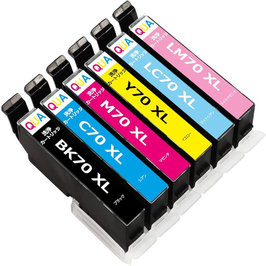 Amazon.co.jp: 強力洗浄カートリッジ IC6CL70 (BK/C/M/Y/LC/LM)6色