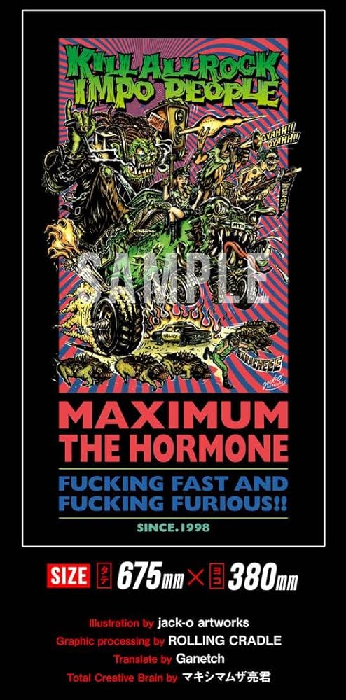 Amazon.co.jp: 受注生産限定 マキシマムザホルモン フレーム入りアート