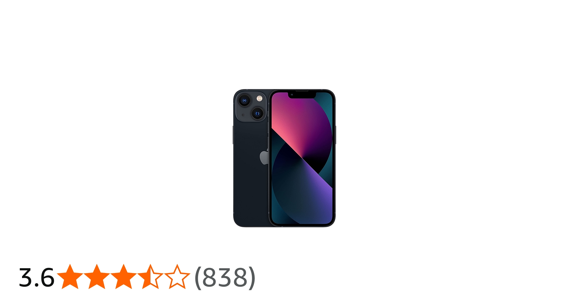 Amazon | 【整備済み品】 Apple iPhone 13 mini 256GB ミッドナイト