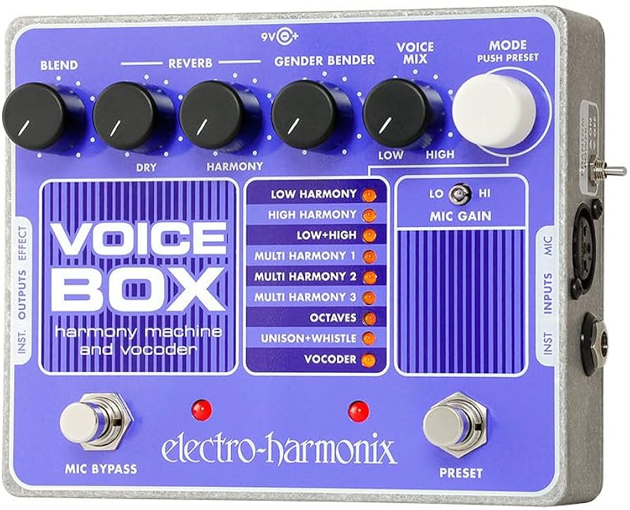 Amazon.com: Electro-Harmonix Voice Box Vocal Harmony Machine