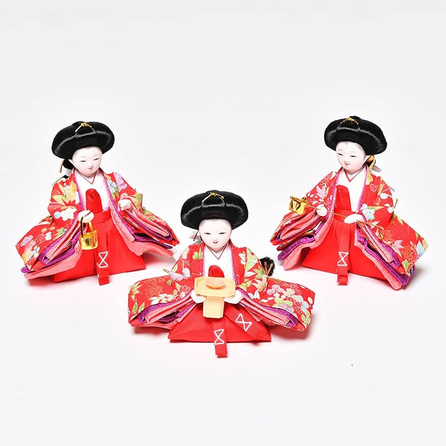 三代 小林宏寿作 奈良一刀彫 段雛 雛人形 五段ひな人形 十五人揃 三代