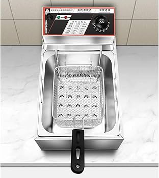 Amazon.co.jp: 1槽型電気フライヤー 10L 大容量 揚げ物 ステンレス