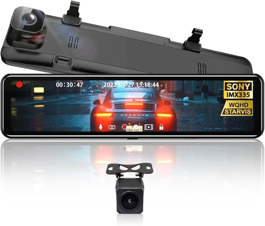 Amazon | ベストアンサー ミラー型 ドライブレコーダー 12インチ 大