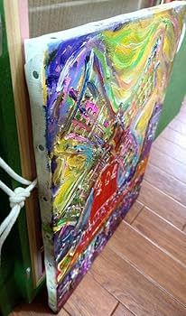 Amazon.co.jp: 鈴木康雄 「ムーランルージュ」パリ 真筆 油絵 絵画