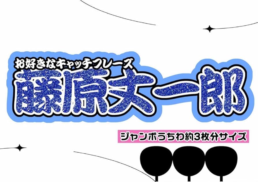 Amazon.co.jp: 文字パネル 連結うちわ文字 うちわ文字 なにわ男子 藤原