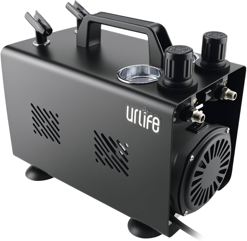Amazon.co.jp: urlife HPCube-Com エアブラシ コンプレッサー エア圧力