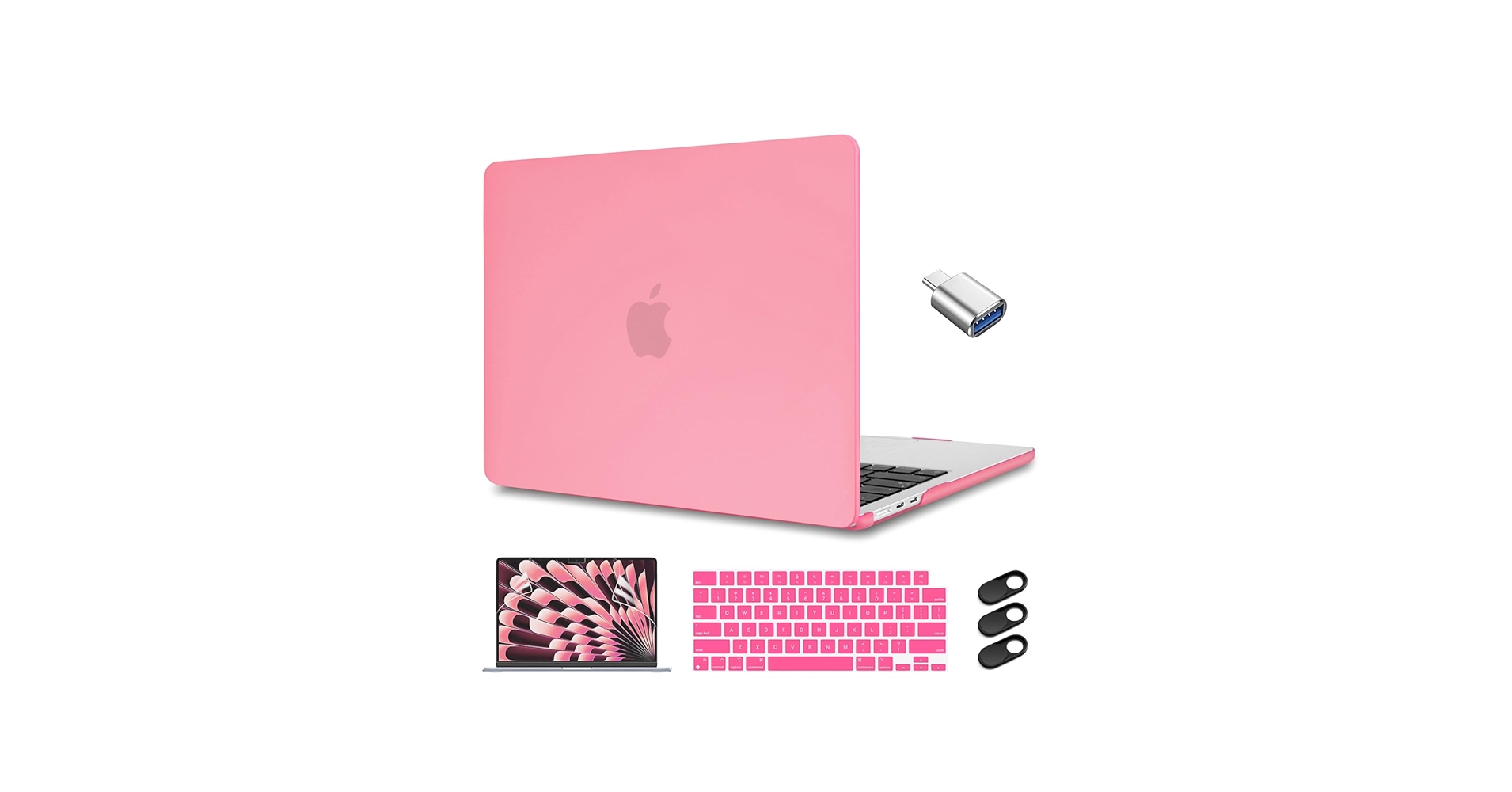 Amazon.com: CISSOOK for 2023-2025 MacBook Air 15 inch Case Pink