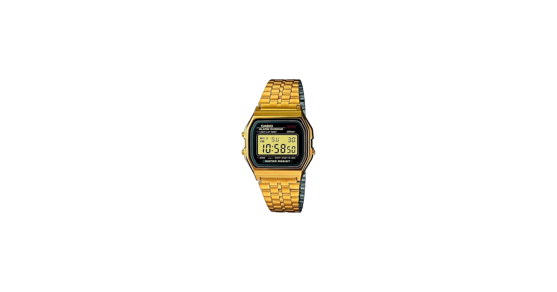 Amazon.com: Casio Collection Women's Watch A159WGEA, Black/Gold