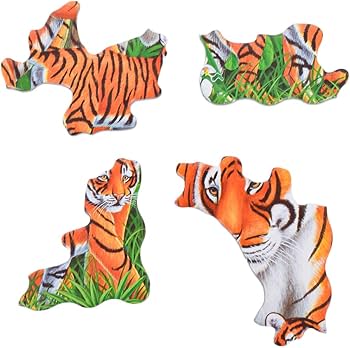 Amazon | ジグソーパズル 動物 パズル 2歳 知育玩具 動物パズル 紙製