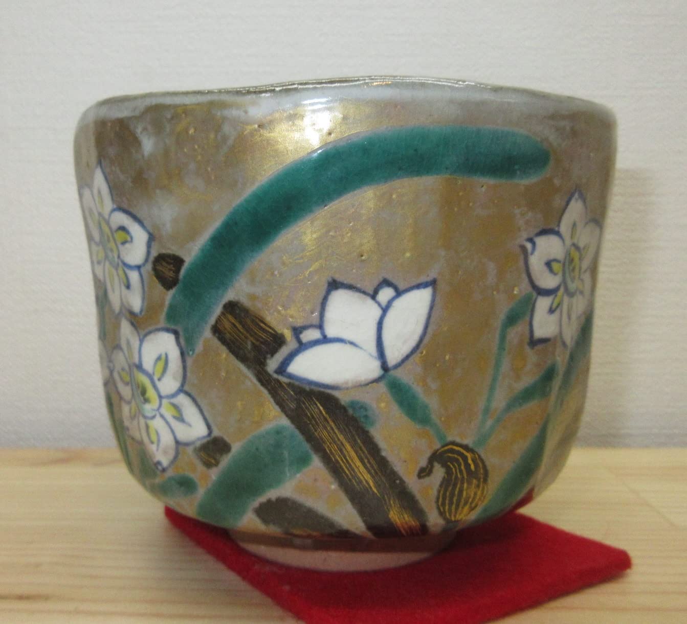 Amazon | 【逢絢亭】茶道具 茶碗 抹茶茶碗 京焼 乾山写 水仙の図 永楽