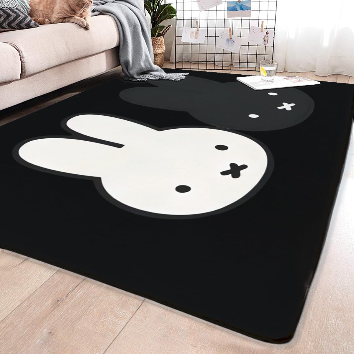 Amazon | ラグ カーペット 洗える ミッフィー 絨毯 ラグマット 大きい