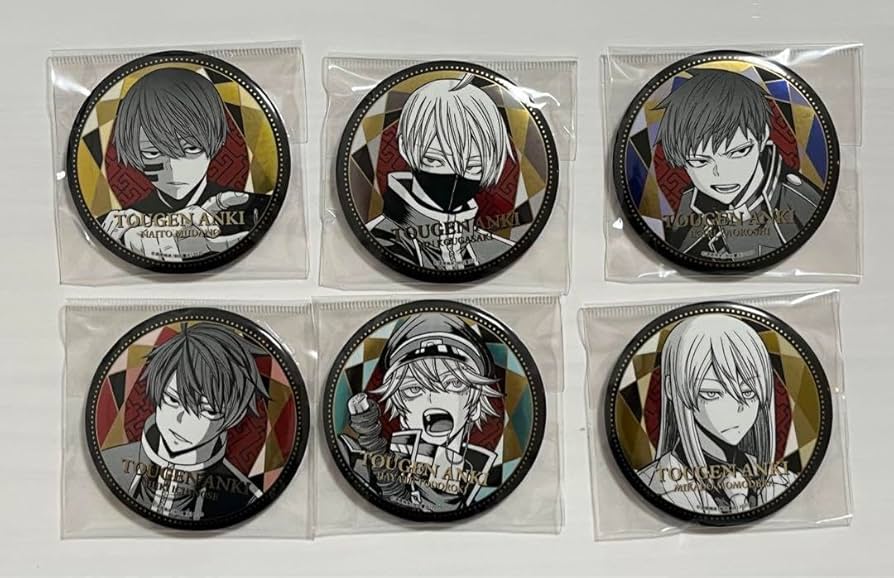 Amazon.co.jp: 桃源暗鬼 メタリック缶バッジ 渋谷 TSUTAYA 6種セット