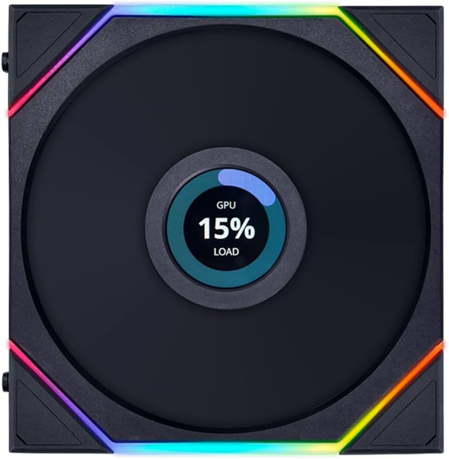 Amazon | LIANLI ケースファン UNI FAN TL LCD 140 Reverse Blade BK