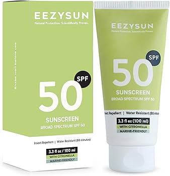 Amazon.com: EEZYSUN Sunscreen SPF50 with Insect Repellent - Water