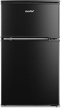 Amazon | COMFEE' 冷蔵庫 90L 幅47.8cm 2ドア 右開き コンパクト 耐熱