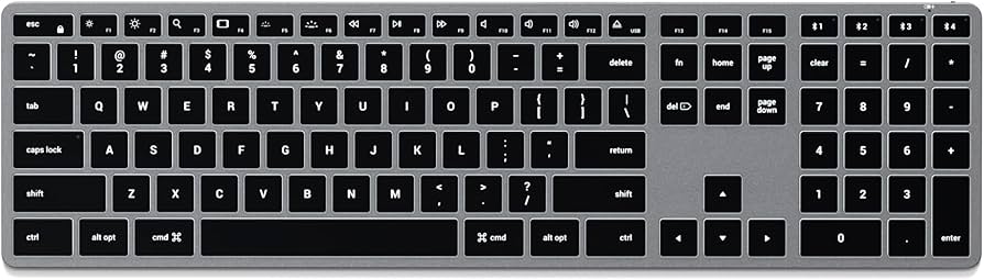 Amazon.com: Satechi Slim X3 Bluetooth Backlit Keyboard for Mac