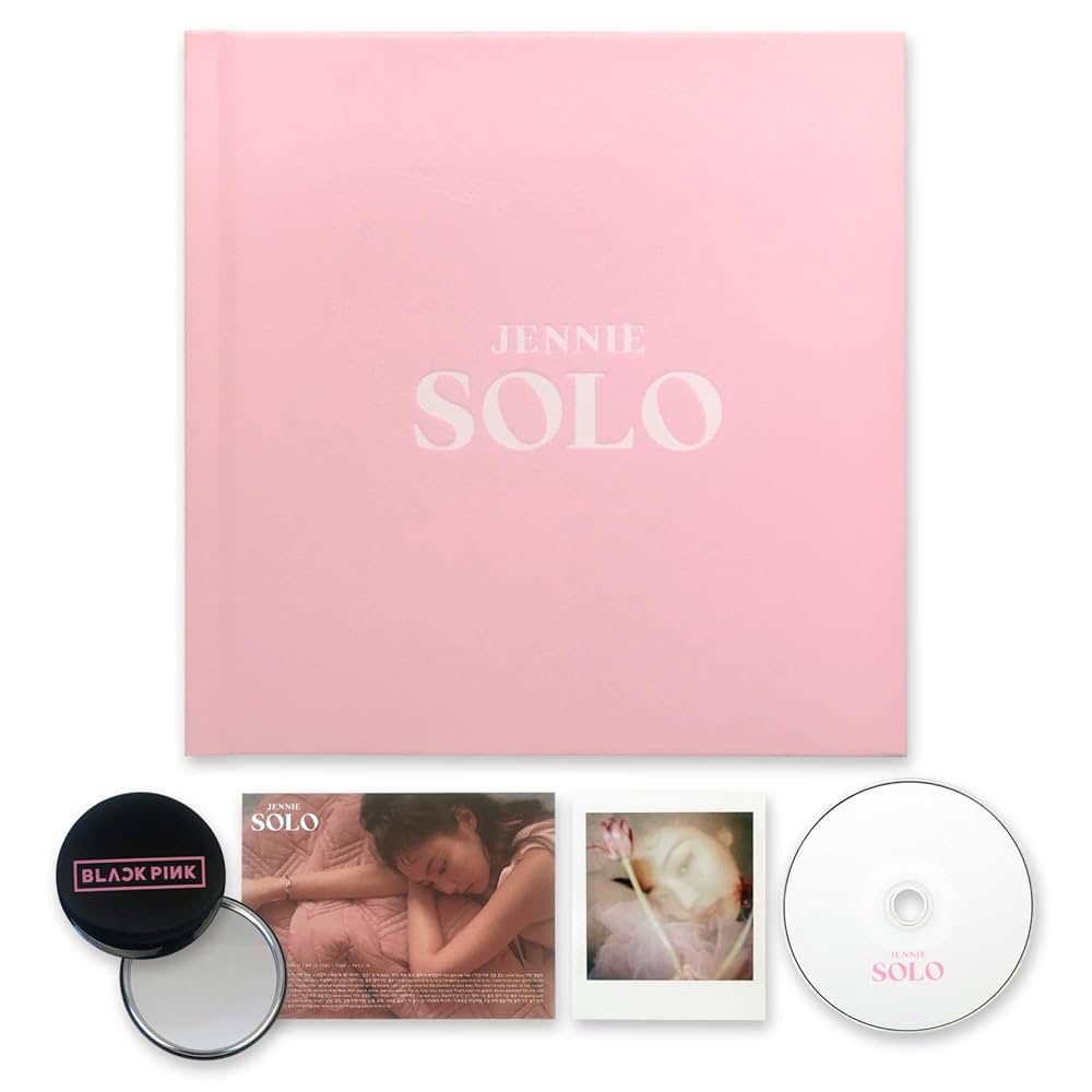 BLACKPINK JENNIE Album [SOLO] CD + Photobook + Lyrics Postcard +