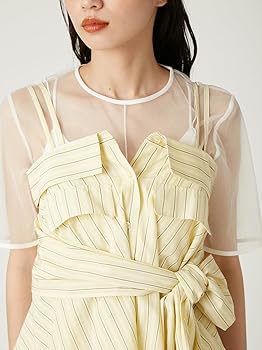 Amazon | [フレイ アイディー] シャツデザインキャミビスチェ