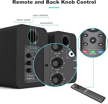 Amazon.co.jp: BESTISAN アクティブ スピーカー 80W Bluetooth5.0 2.0