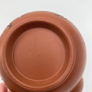 Amazon.co.jp: 馬九行之 常滑焼 吉川壺堂 共箱 朱泥 急須 横手 中国