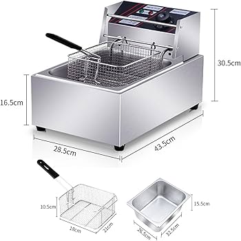 Amazon.co.jp: 卓上フライヤー 業務用 家庭用 フライヤー 10L大容量