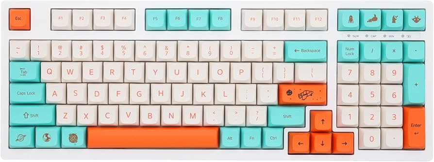 Amazon.com: KPREPUBLIC XDA V2 Happy Planet Dye Sub Keycap Set