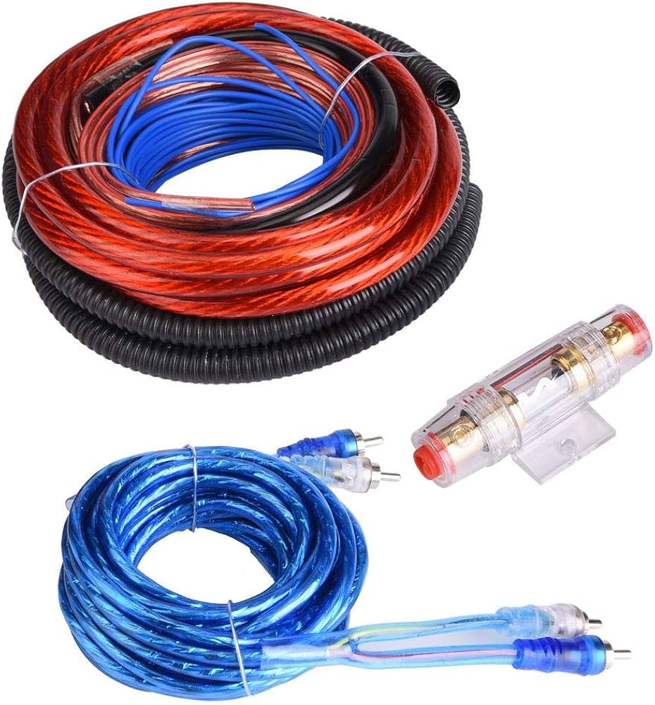 Amazon.co.jp: オーディオシステム4ゲージアンプ取り付け配線キット、4