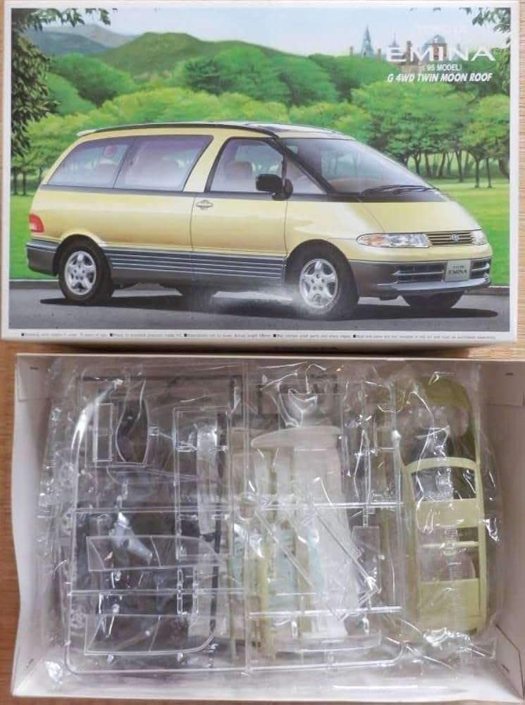 Amazon | アオシマ 1/24 トヨタ エスティマ エミーナ | ミニカー・ダイ