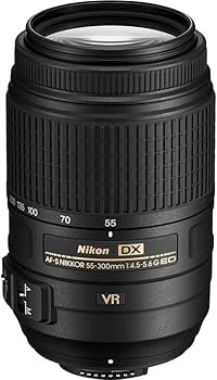 Amazon.com : Nikon AF-S DX NIKKOR 55-300mm f/4.5-5.6G ED VR Lens