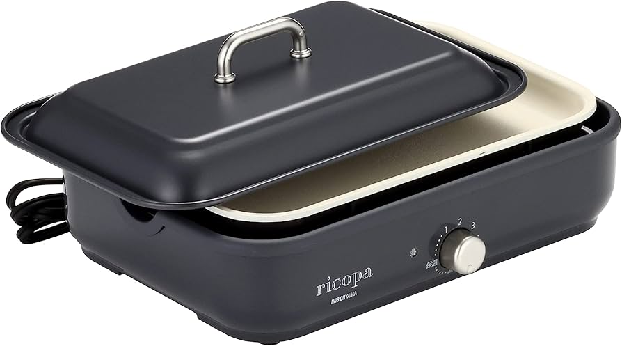 Amazon | アイリスオーヤマ コンパクトホットプレート ricopa 2way