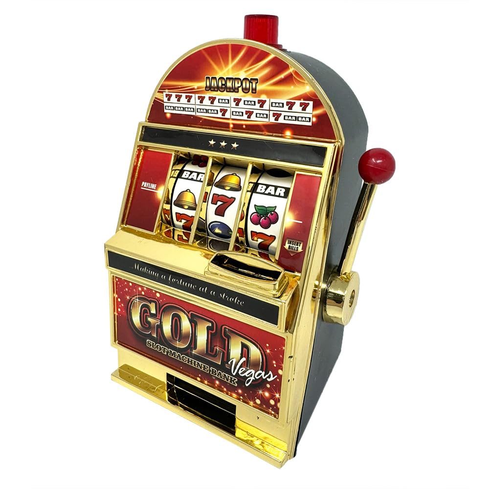 Amazon.co.jp: スロットマシンバンク GOLD VEGAS 貯金箱 パチンコ
