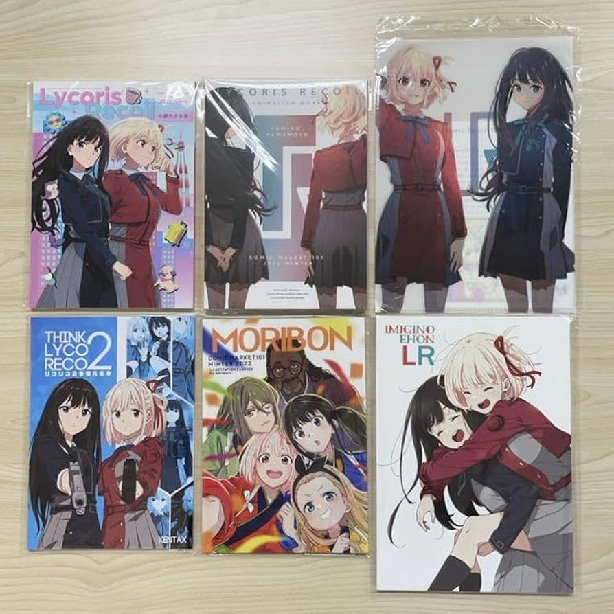 Amazon.co.jp: リコリス・リコイル お疲れ様本 イラスト集 原画集 5冊