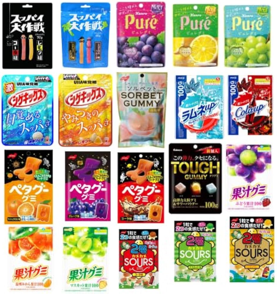 Amazon | 【10個セット】 人気 グミ ランダム 10個セット 詰め合わせ