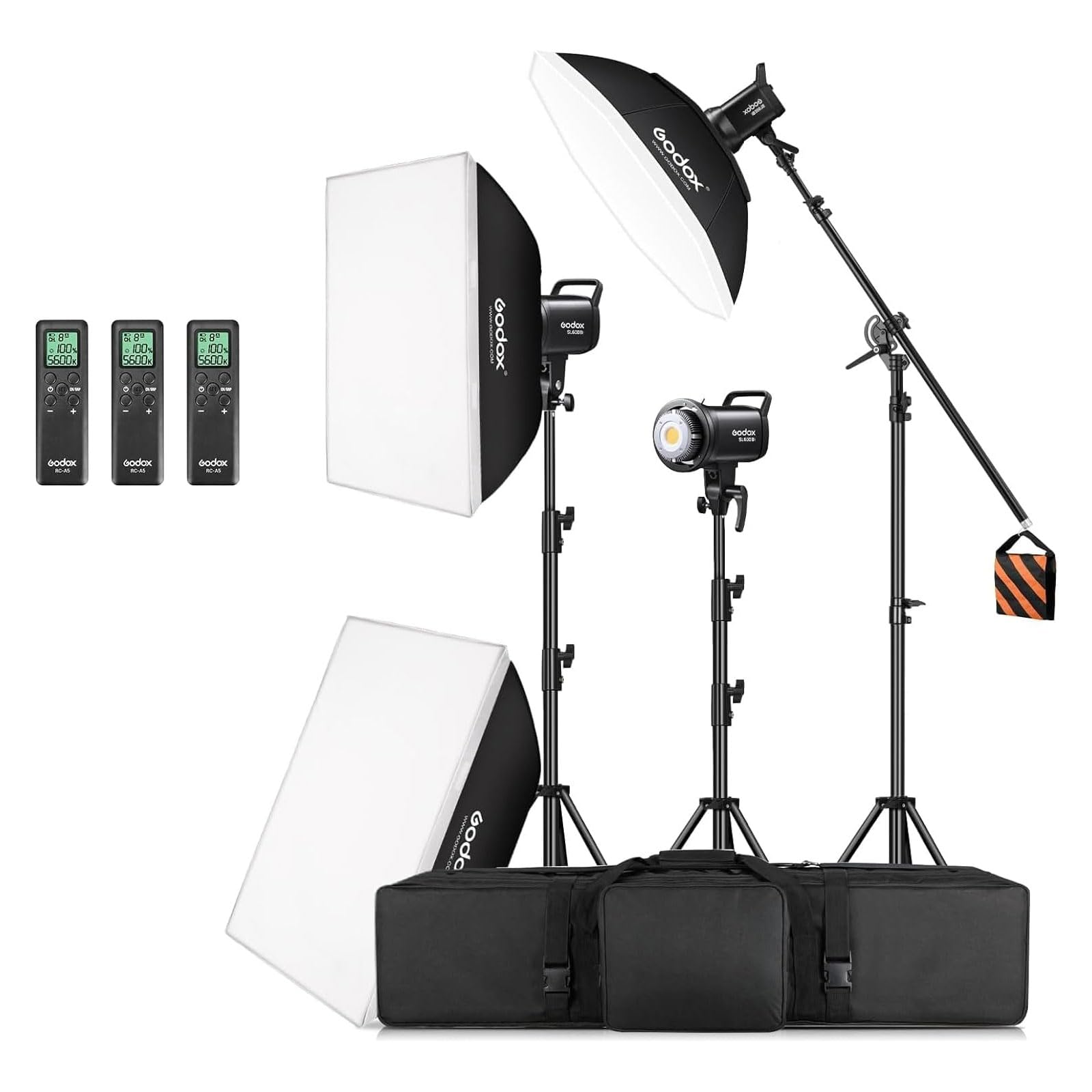 Amazon.com : Godox 3 Pack SL-60II bi 180W CRI95+ White Continuous