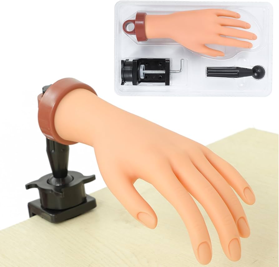 Amazon.co.jp: アクリルネイル用練習手 練習用ハンドマネキン ネイル用