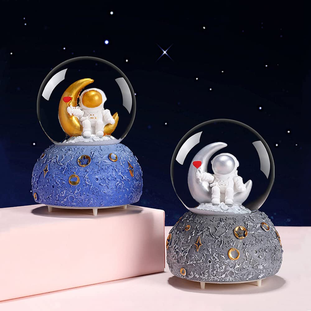 Amazon.co.jp: 宇宙飛行士 スノーグローブ オルゴール 80mm